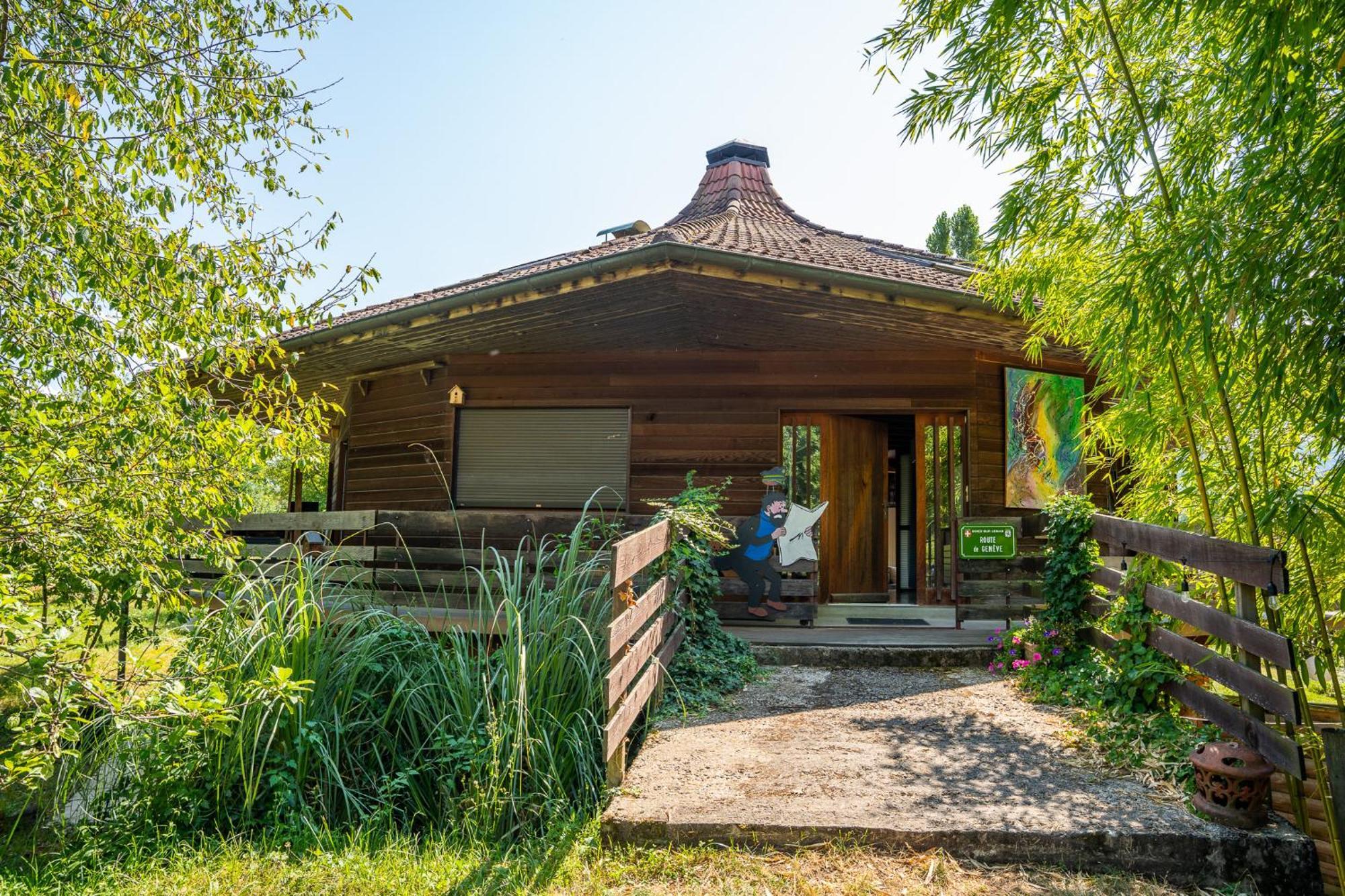 Le Grand Nid - Maison Alveole Bed And Books Sciez Exterior foto